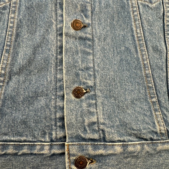 VTG Levi's Strauss & Co 70507 Reg Blue Wash Trucker Denim Jacket Mens XL - Picture 15 of 16